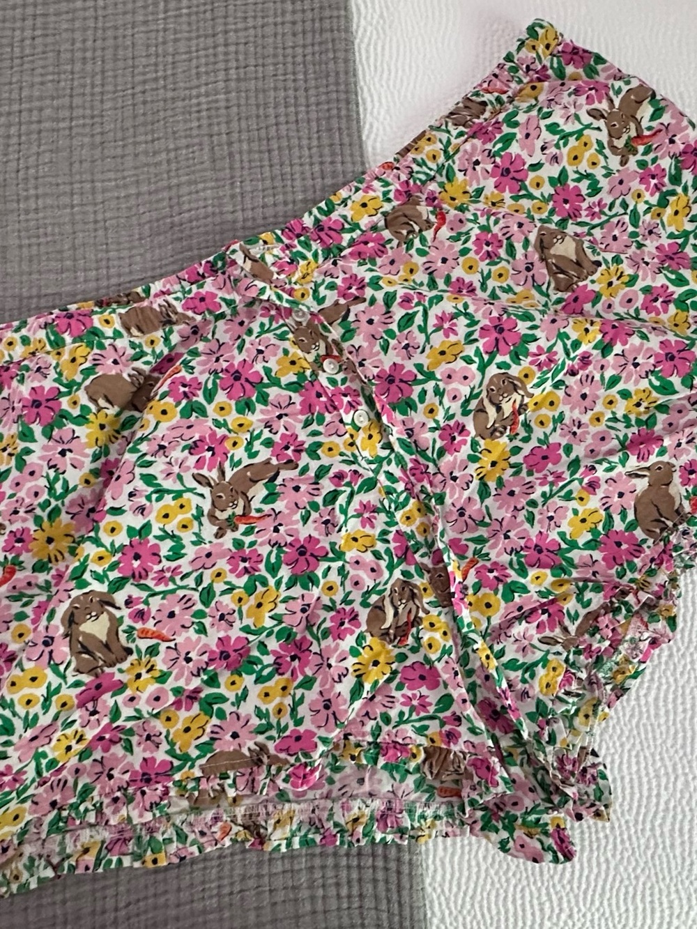 Printfresh - Bunny Trail - Pintuck Shorts Set - 3XL - Picture 4 of 5